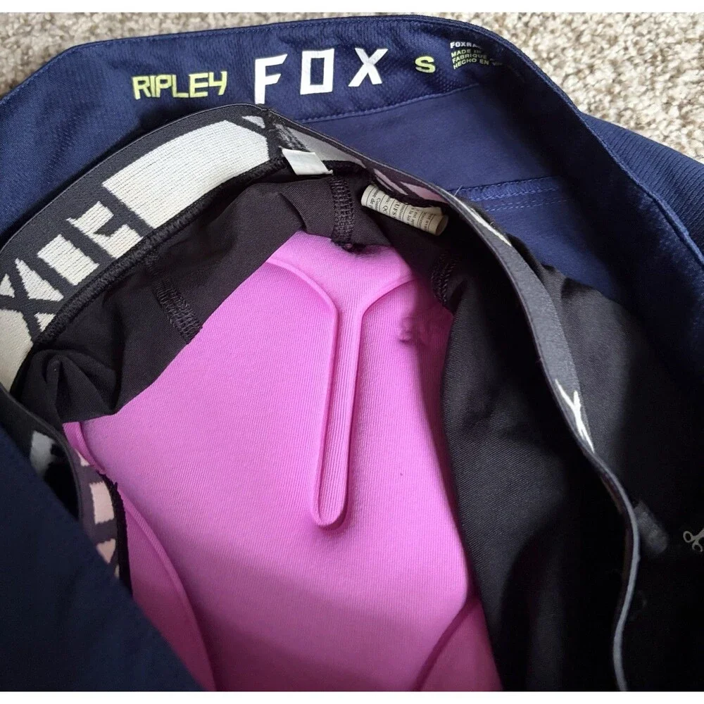 Fox Racing Blue Biking Shorts With Padding, Women's, Small